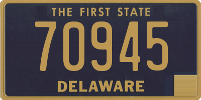 DE license plate 70945