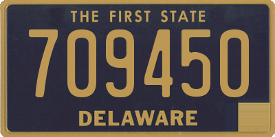 DE license plate 709450