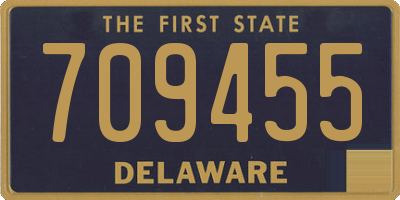 DE license plate 709455