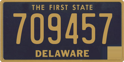 DE license plate 709457