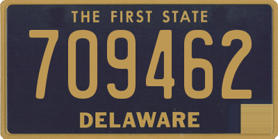DE license plate 709462
