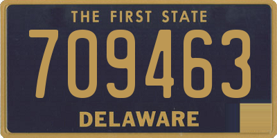 DE license plate 709463
