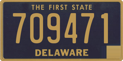 DE license plate 709471