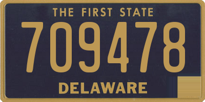 DE license plate 709478