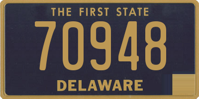 DE license plate 70948