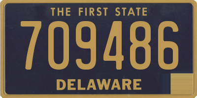 DE license plate 709486