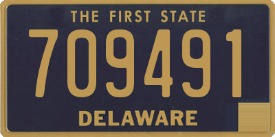 DE license plate 709491