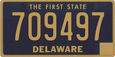 DE license plate 709497