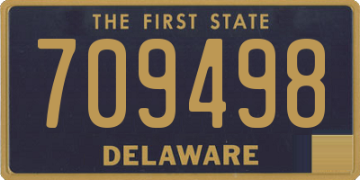 DE license plate 709498
