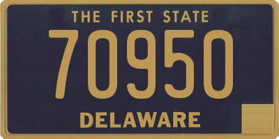 DE license plate 70950