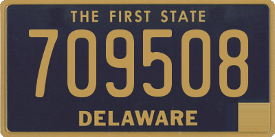 DE license plate 709508