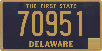 DE license plate 70951