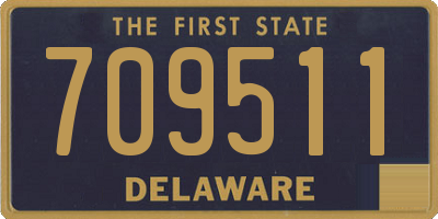 DE license plate 709511
