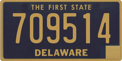 DE license plate 709514