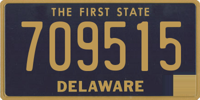 DE license plate 709515