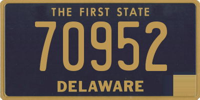 DE license plate 70952