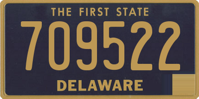 DE license plate 709522