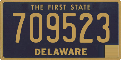 DE license plate 709523
