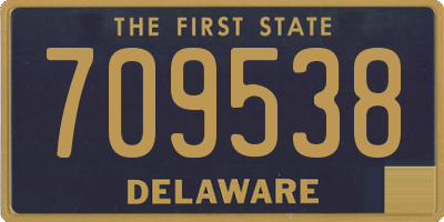 DE license plate 709538