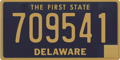 DE license plate 709541