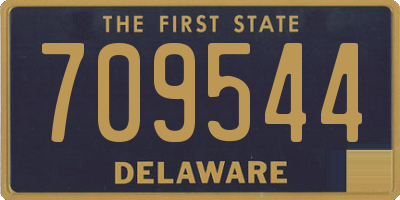 DE license plate 709544
