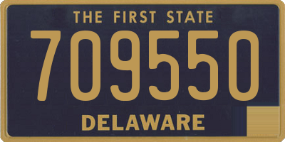 DE license plate 709550