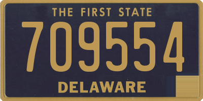 DE license plate 709554