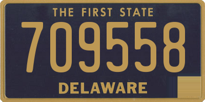 DE license plate 709558