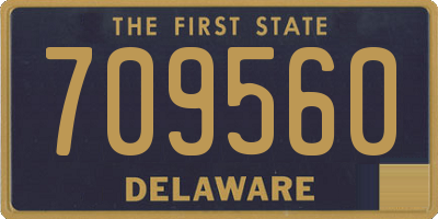 DE license plate 709560
