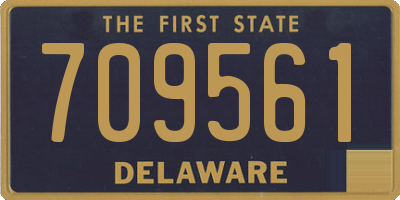 DE license plate 709561