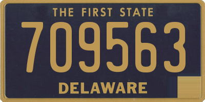 DE license plate 709563