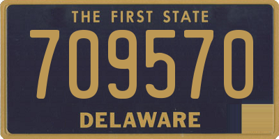 DE license plate 709570