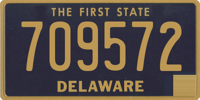 DE license plate 709572