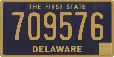 DE license plate 709576