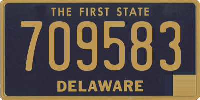 DE license plate 709583