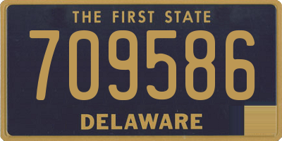 DE license plate 709586