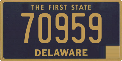 DE license plate 70959