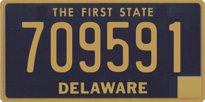 DE license plate 709591