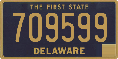 DE license plate 709599