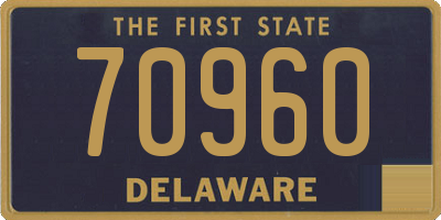 DE license plate 70960