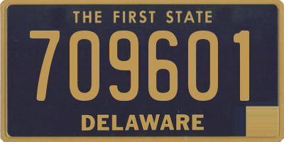 DE license plate 709601