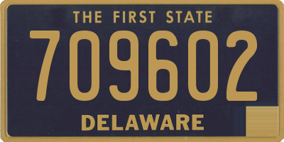 DE license plate 709602