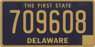 DE license plate 709608