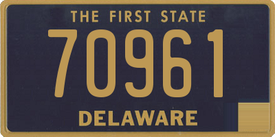 DE license plate 70961