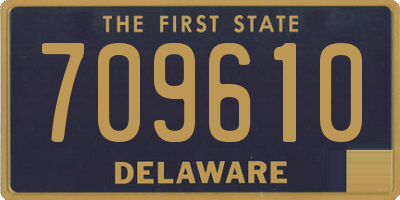 DE license plate 709610