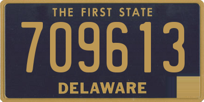 DE license plate 709613