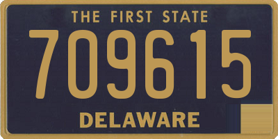 DE license plate 709615