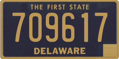 DE license plate 709617
