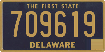 DE license plate 709619
