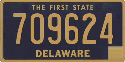 DE license plate 709624